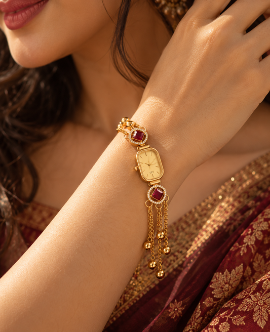 Mehr Ruby Tassel Bracelet Watch