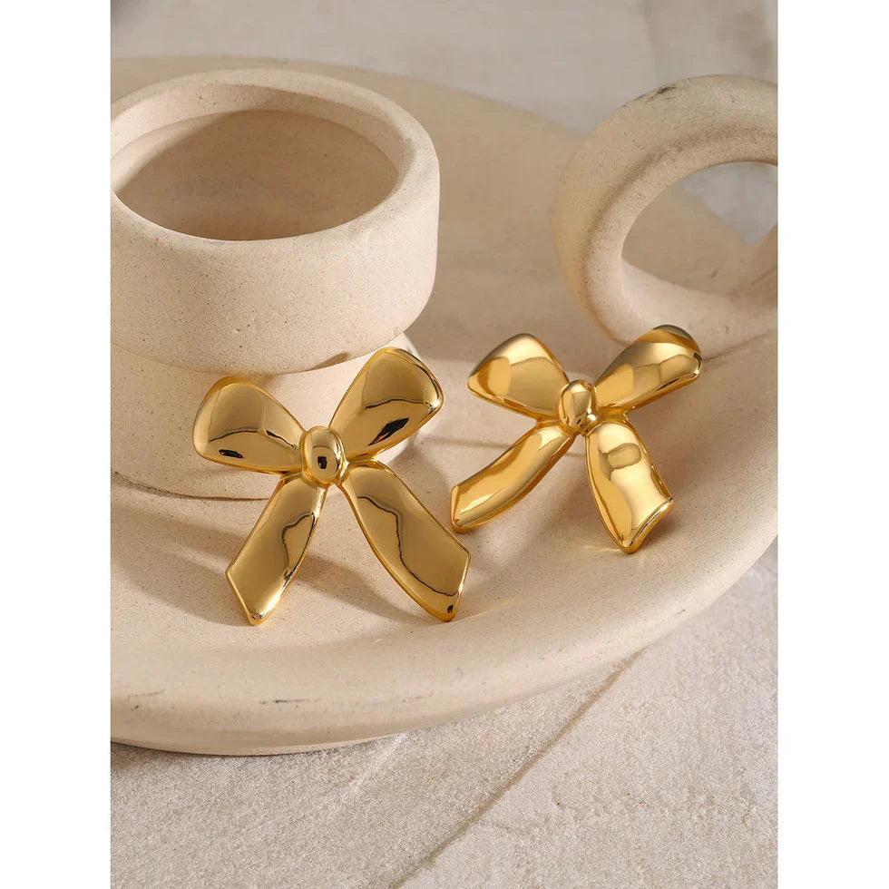 Gold stud earrings for women|Orek