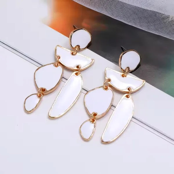 Oiled Metal High-Quality Irregular Dangling Drop Earrings