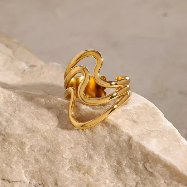 Orek Aria Smooth Line Ring waterproof anti tarnish ring for women