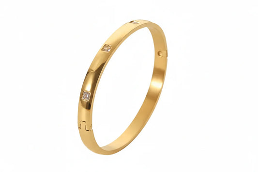 Orek Luna Luxe Gold Bangle waterproof anti tarnish bracelet for women