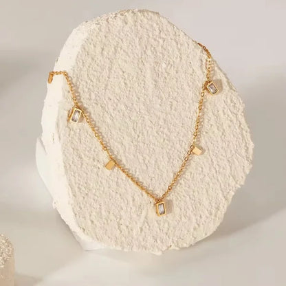 Orek Arelia Square Poise Necklace styled look, pendant necklaces