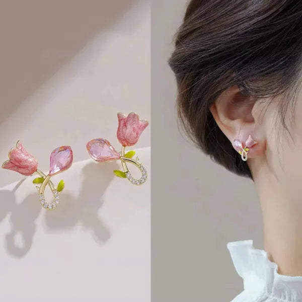 OREK Arelia Bloom Spark Studs Anti Tarnish Gold Plated Jewelry 2.5 Micron Premium Finish Long Lasting with 1 Year Exchange Warranty