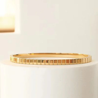 Orek Bold Radiance Square Edge Bangle waterproof anti tarnish bracelet for women