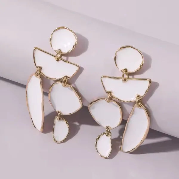 Oiled Metal High-Quality Irregular Dangling Drop Earrings