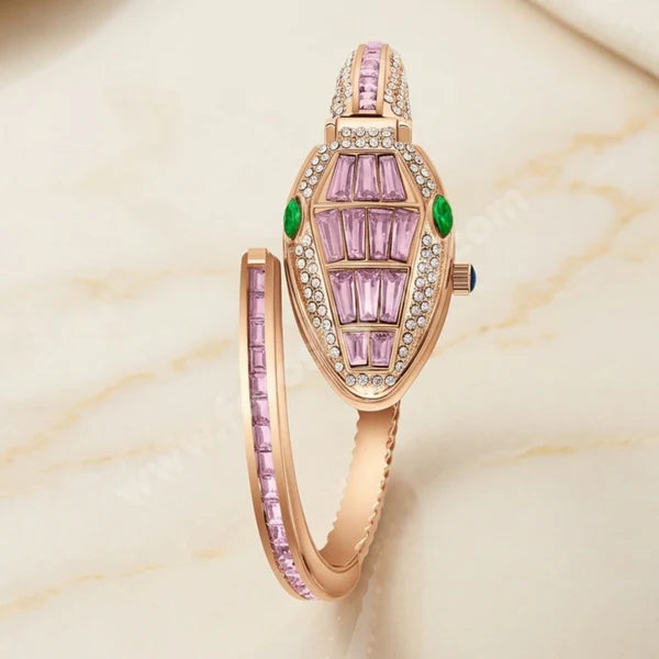 Rose Gold & Blush Pink Serpent Luxe Watch