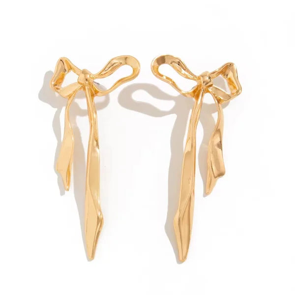 Orek Noira Bold Bow Dangler waterproof anti tarnish earrings for women