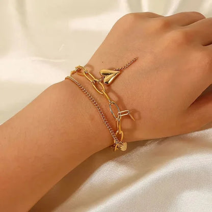 Woman wearing Orek Luxura Bead Chain Bracelet bracelet