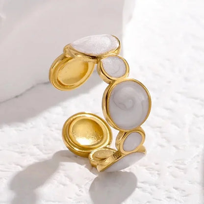 Orek Strata Wide Band Ring waterproof anti tarnish ring for women