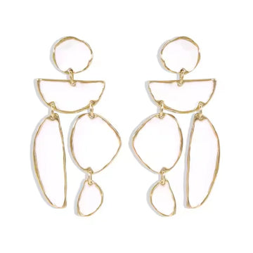 Oiled Metal High-Quality Irregular Dangling Drop Earrings