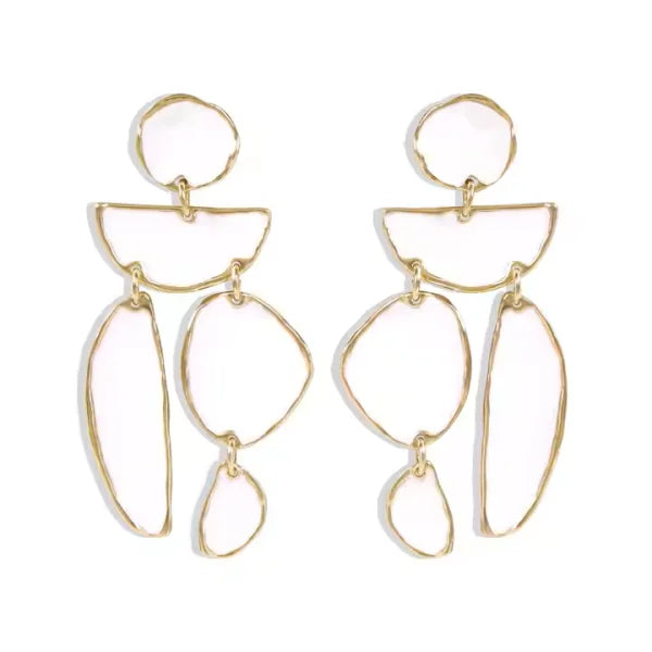 Oiled Metal High-Quality Irregular Dangling Drop Earrings
