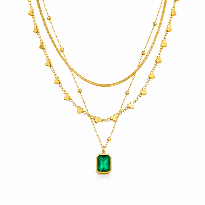 Noira Heart Layers Necklace