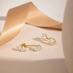 Orek Era Pear Crystal Studs waterproof anti tarnish earrings for women