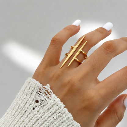 Orek Duo Line Open Ring waterproof anti tarnish ring for women
