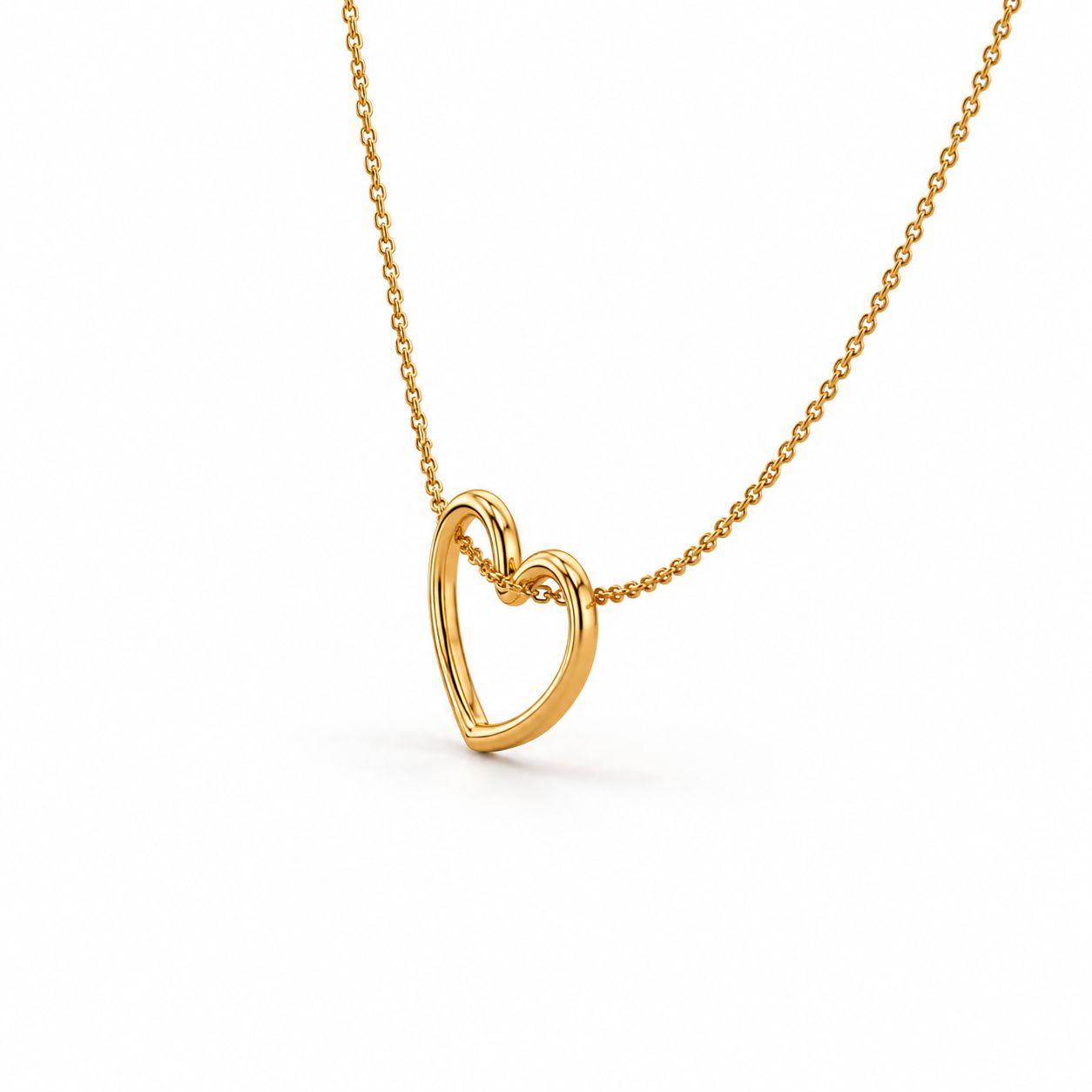 Woman wearing Orek Arelia Pure Heart Necklace necklace