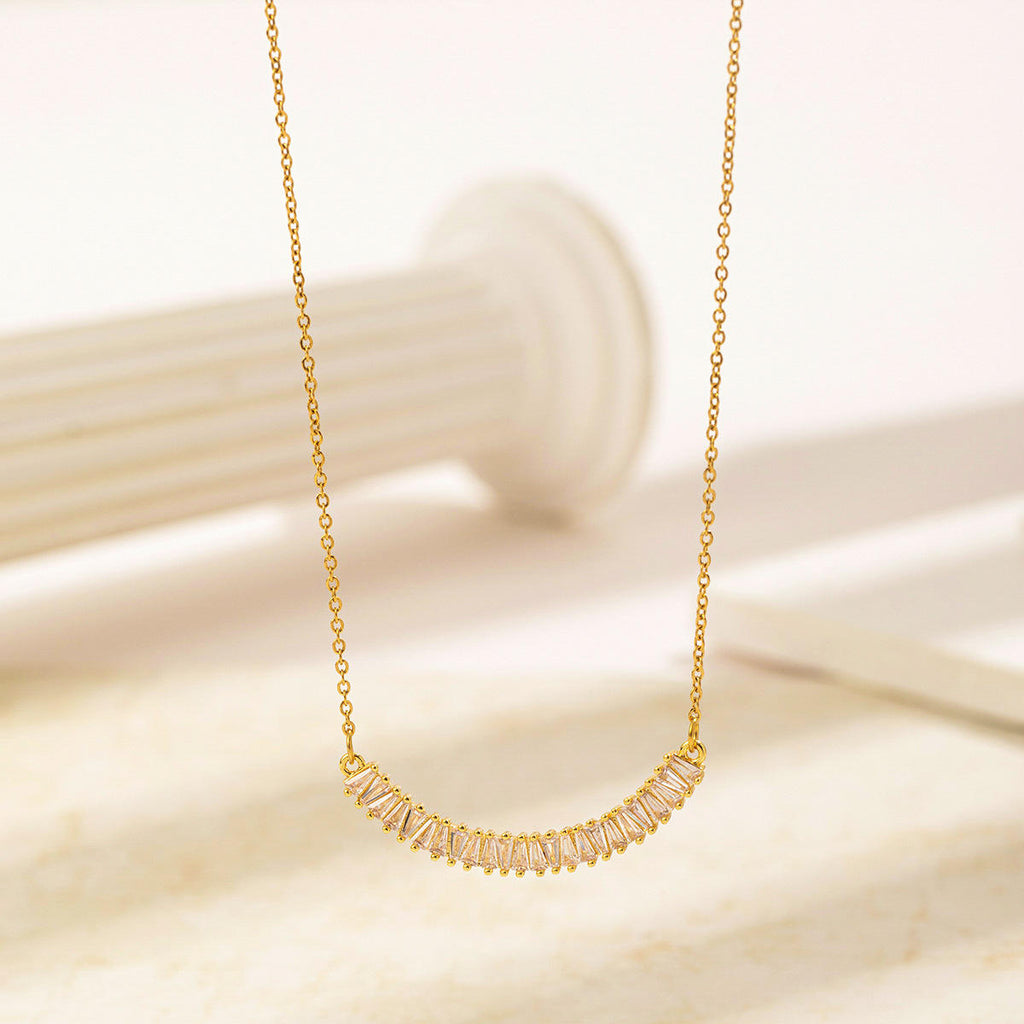 OREK Evara Pure Light Necklace Anti Tarnish Gold Plated Jewelry 2.5 Micron Premium Finish Long Lasting with 1 Year Exchange Warranty