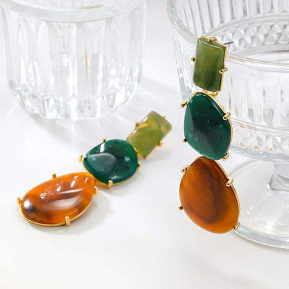 Orek Solene Vintage Teardrop Dangler waterproof anti tarnish earrings for women