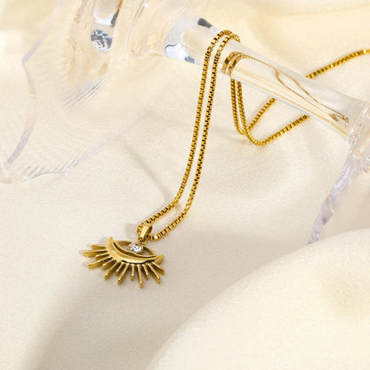 Orek Evara Guard Charm Necklace necklace styled with everyday outfit