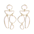 OREK Ivra Sculpt Fall Earing Anti Tarnish Gold Plated Jewelry 2.5 Micron Premium Finish Long Lasting with 1 Year Exchange Warranty