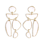 OREK Ivra Sculpt Fall Earing Anti Tarnish Gold Plated Jewelry 2.5 Micron Premium Finish Long Lasting with 1 Year Exchange Warranty