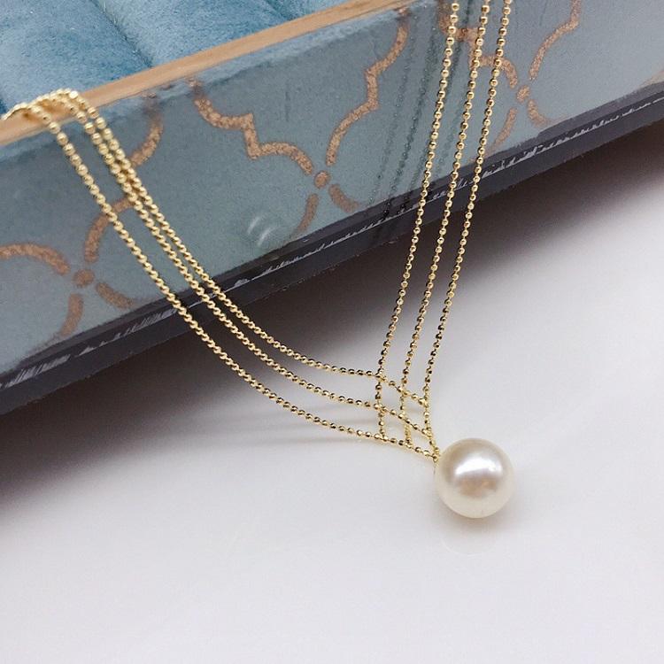 Orek Luna Siren Pearl Necklace, hypoallergenic 2.5 micron stainless steel, anti-tarnish & waterproof, 1 Year Exchange