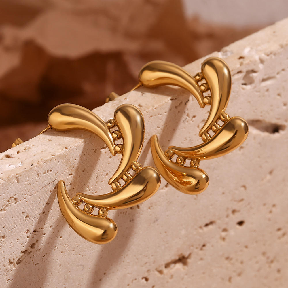 Orek Golden Bloom Drop Earrings earrings styled with everyday outfit