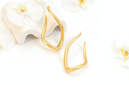 Orek Ciela Abstract Twist Dangler waterproof anti tarnish earrings for women