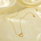 OREK Arelia Pure Heart Necklace Anti Tarnish Gold Plated Jewelry 2.5 Micron Premium Finish Long Lasting with 1 Year Exchange Warranty