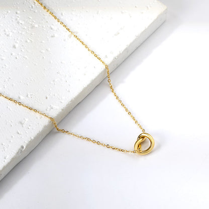 Orek Heart Love Knot Necklace waterproof anti tarnish necklace for women