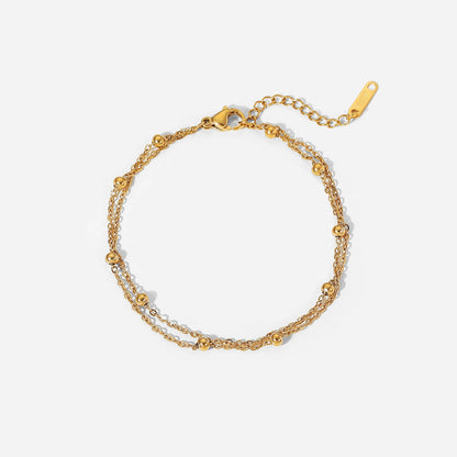 Orek Ira Double Chain Bracelet waterproof anti tarnish bracelet for women