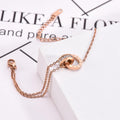 OREK Gold Plated Crystal Charm Infinity Circle Bracelet Anti Tarnish Gold Plated Jewelry 2.5 Micron Premium Finish Long Lasting with 1 Year Exchange Warranty