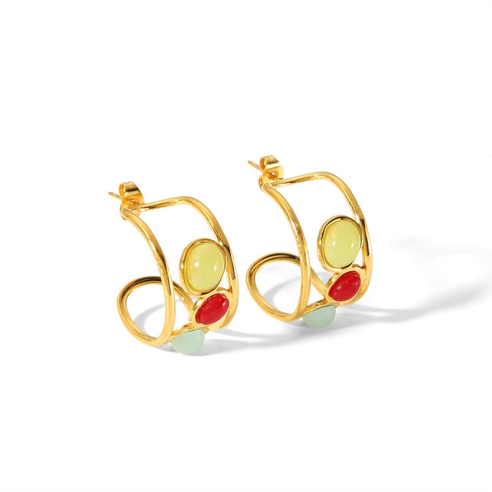 Orek Radiant Harmony Crystal Earrings waterproof anti tarnish earrings for women