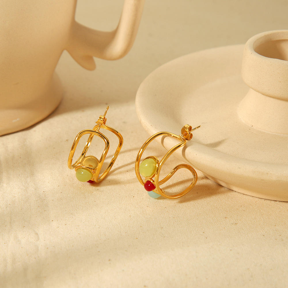 Orek Radiant Harmony Crystal Earrings earrings styled with everyday outfit