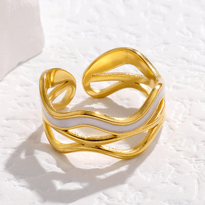 Orek Petalia Pearl Flower Ring waterproof anti tarnish ring for women