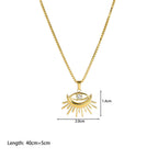 OREK Evara Guard Charm Necklace Anti Tarnish Gold Plated Jewelry 2.5 Micron Premium Finish Long Lasting with 1 Year Exchange Warranty