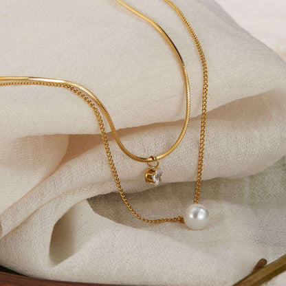 Orek Evara Twin Grace Necklace necklace styled with everyday outfit