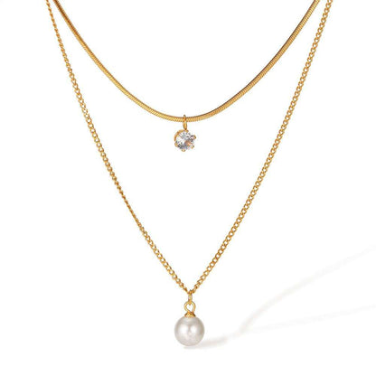 Orek Evara Twin Grace Necklace waterproof anti tarnish necklace for women