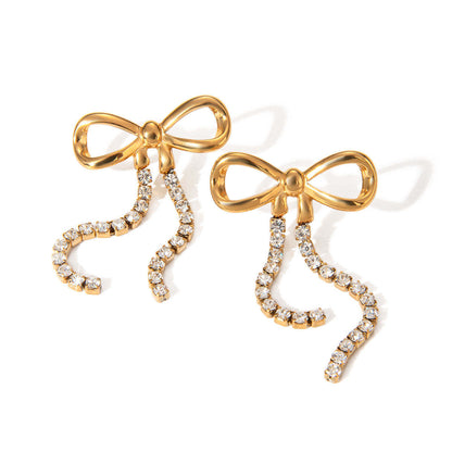 Orek Elara Bow Earrings waterproof anti tarnish earrings for women