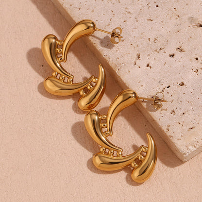 Orek Golden Bloom Drop Earrings earrings gift packaging