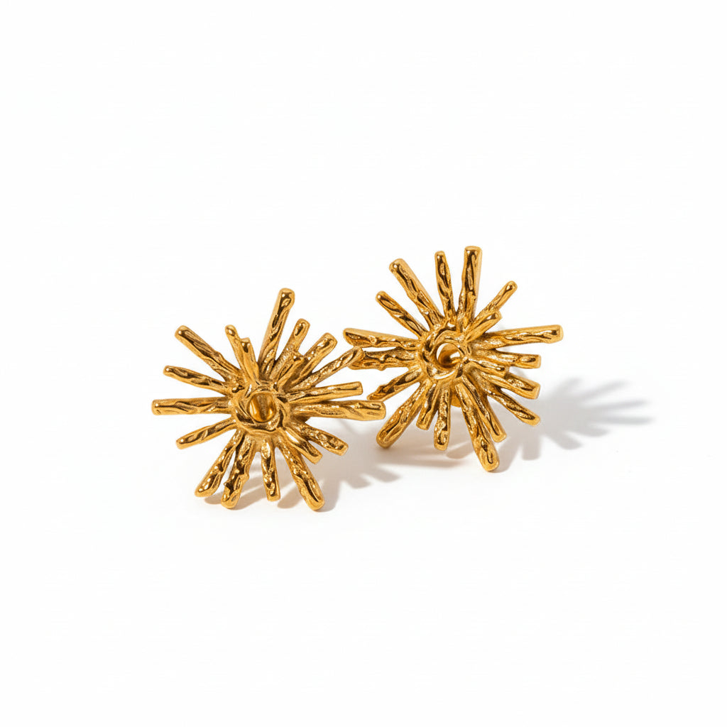 Orek Evara Burning Sun Studs waterproof anti tarnish earrings for women