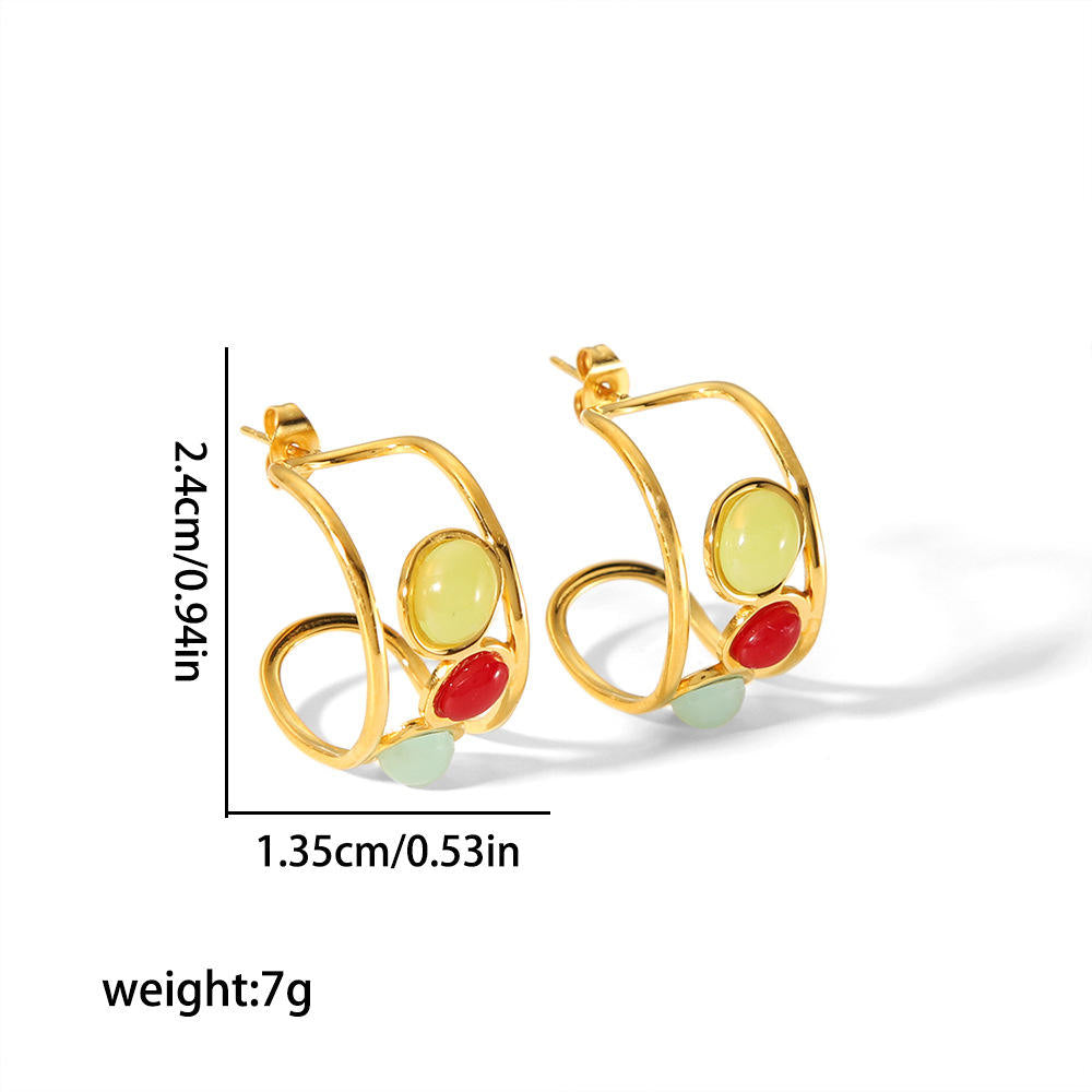 Orek Radiant Harmony Crystal Earrings earrings gift packaging