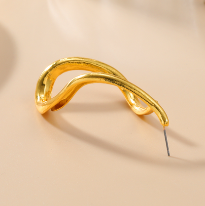 Orek Ciela Abstract Twist Dangler earrings gift packaging