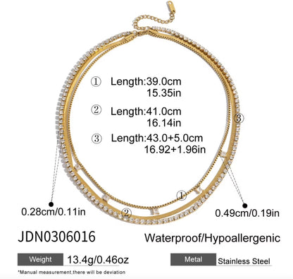 Orek Elia Square Layers Necklace styled look, layered necklaces