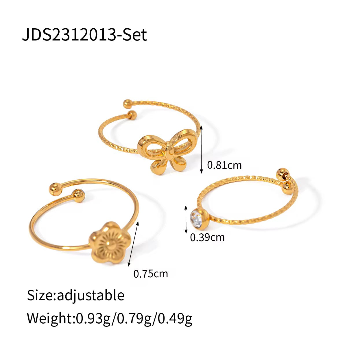 Adjustable Ring Set – Freebie (Buy 4 Offer)