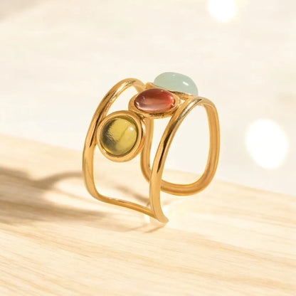 Woman wearing Orek Eternaline Birthstone Ring ring