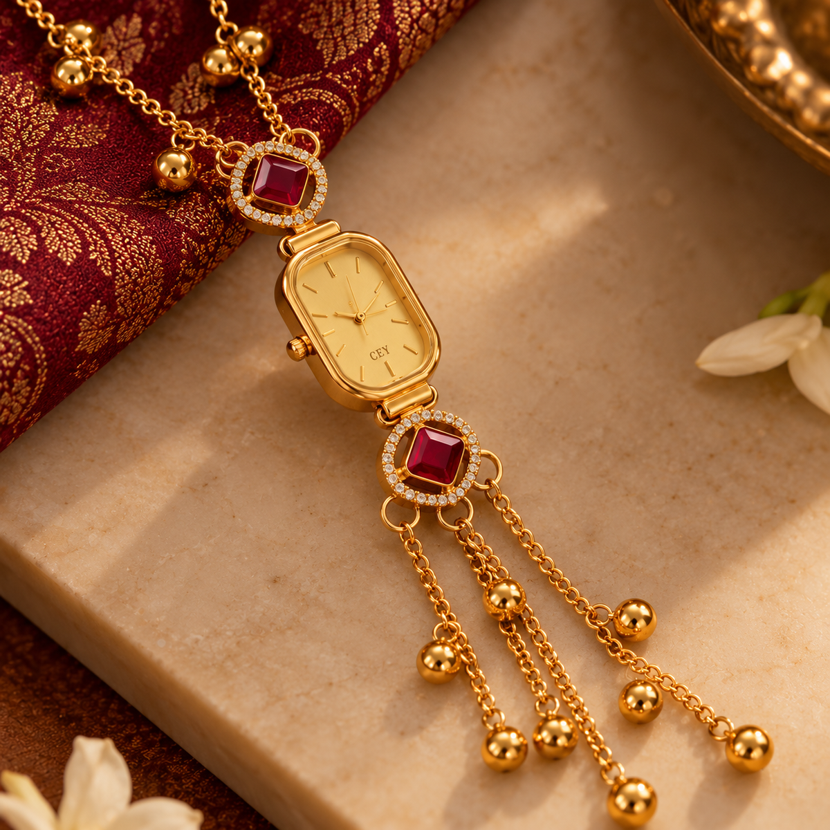 Mehr Ruby Tassel Bracelet Watch