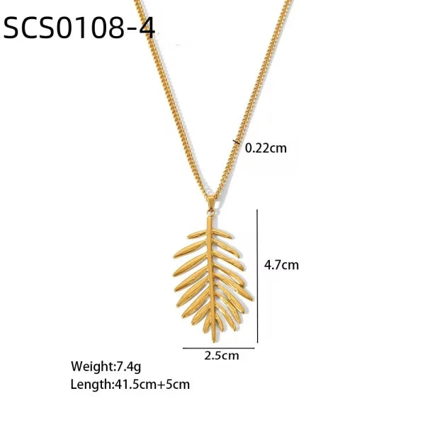 Minimal floral pendant necklace for women by Orek with anti tarnish finish