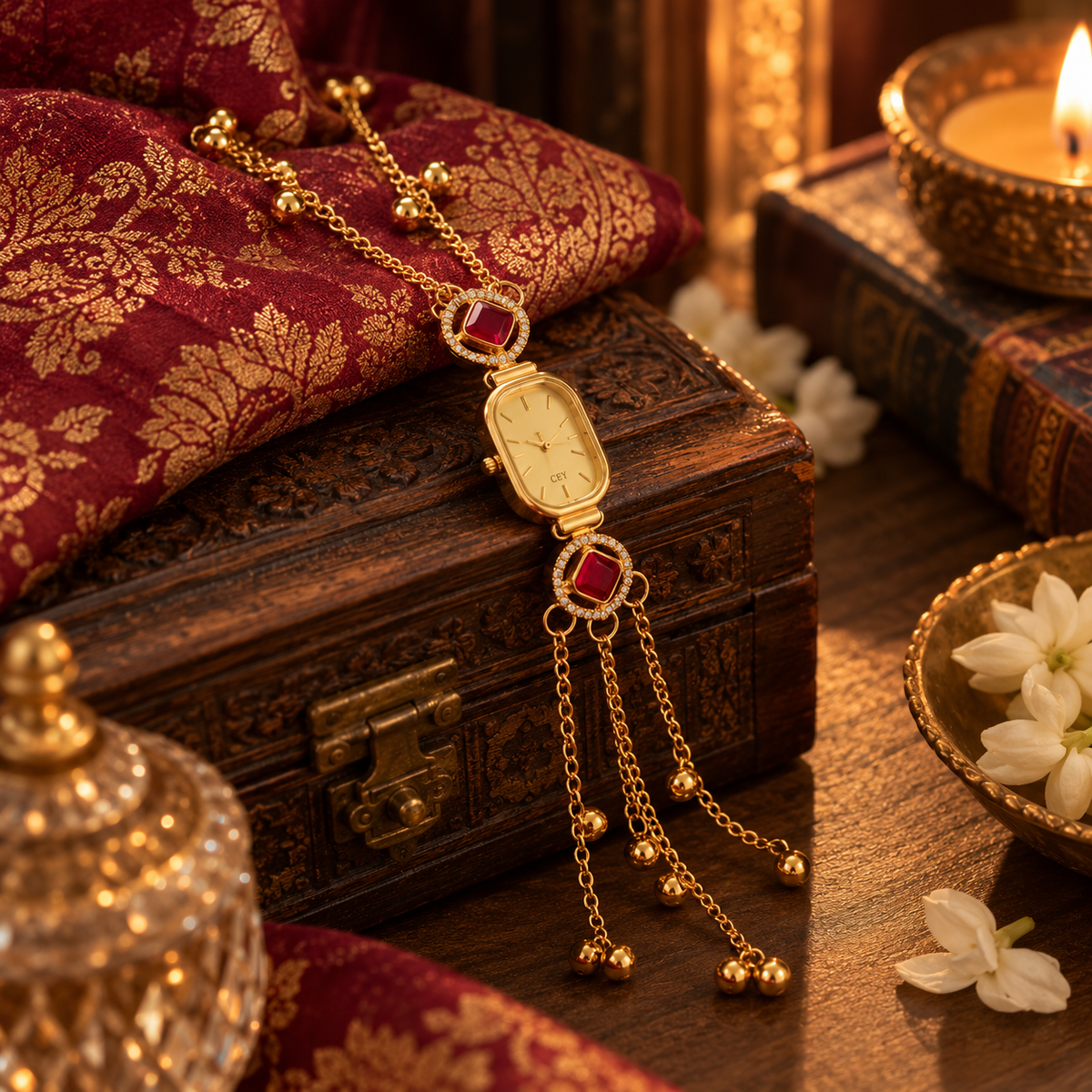 Mehr Ruby Tassel Bracelet Watch