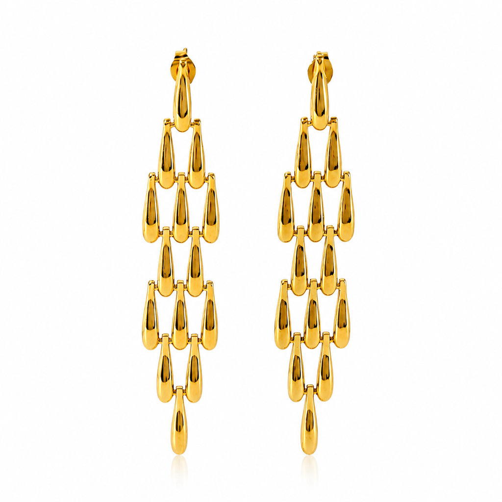 Orek Woven Tassel Drop Earrings waterproof anti tarnish earrings for women