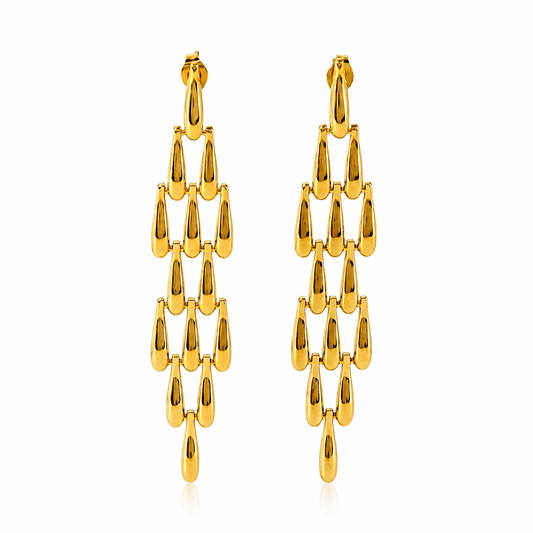 Orek Woven Tassel Drop Earrings waterproof anti tarnish earrings for women